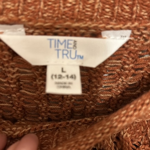 Time n True sweater nwt open weave knit 🧶 L - Picture 2 of 8